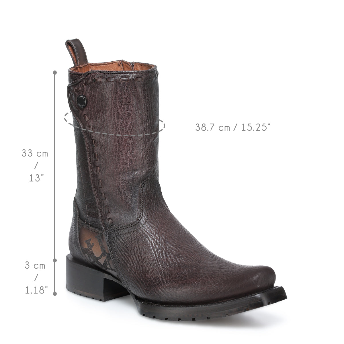 Chocolate LAser & Woven & Zipper