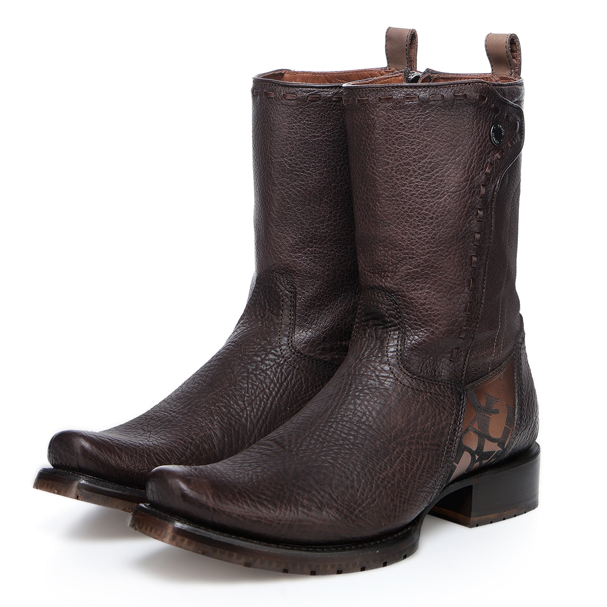 Chocolate LAser & Woven & Zipper