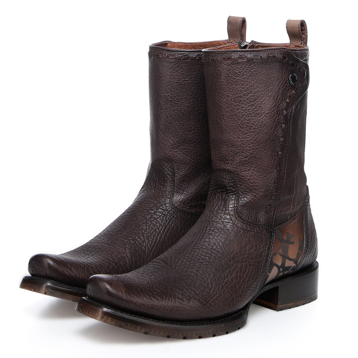 Chocolate LAser & Woven & Zipper