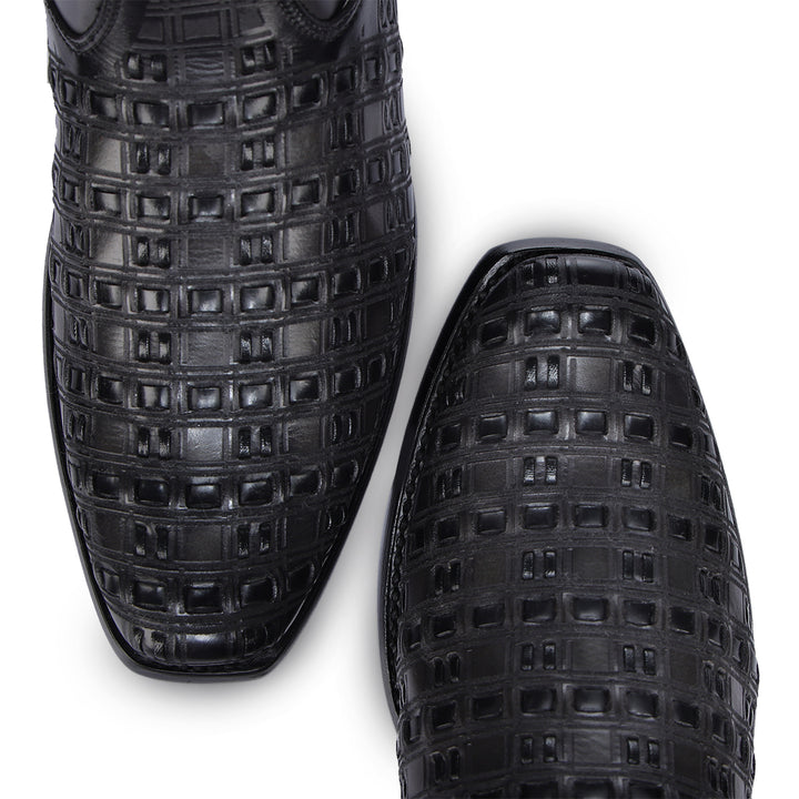 OXFORD LASER & WOVEN & ZIPPER NARROW SQUA CU941