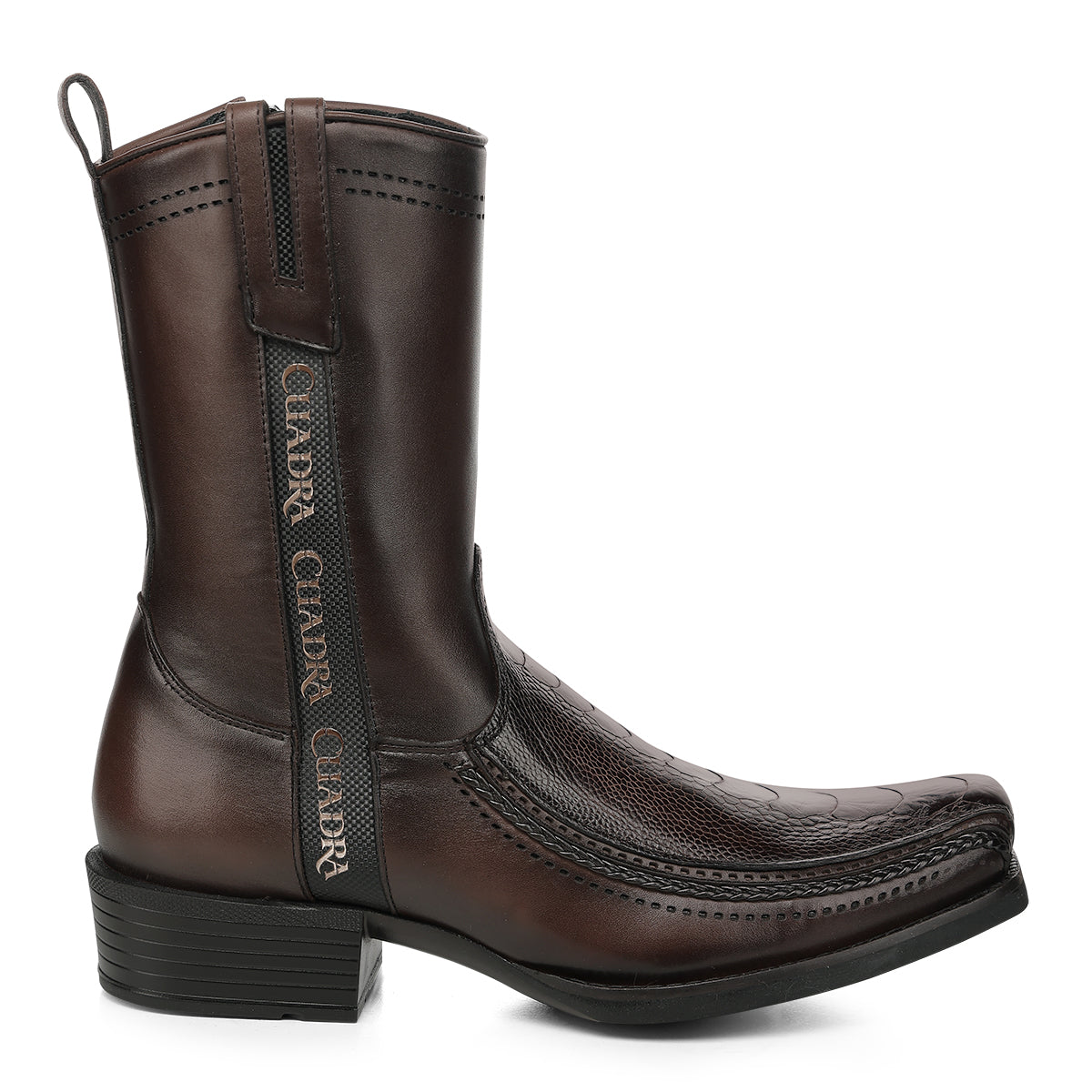 Cuadra Brown Ostrich Leg Laser & Zipper CC346