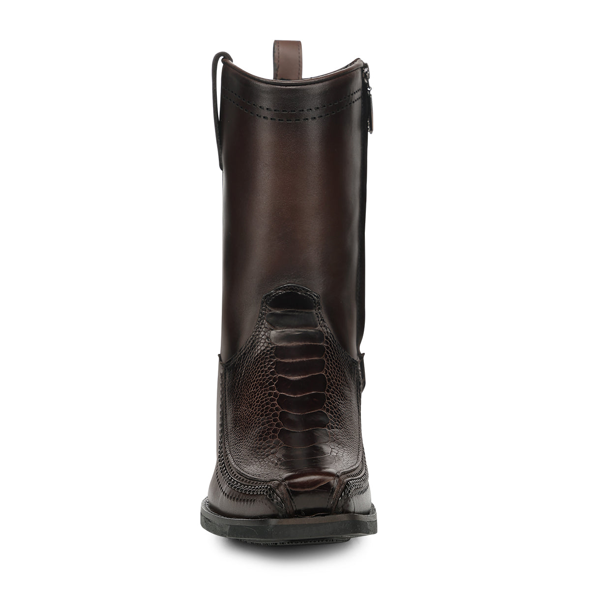 Cuadra Brown Ostrich Leg Laser & Zipper CC346