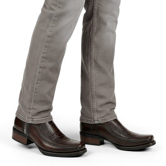 Cuadra Brown Ostrich Leg Laser & Zipper CC346