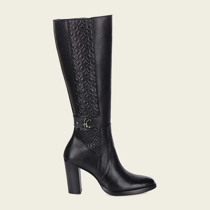 BOOT BLACK DEER/COWHIDE