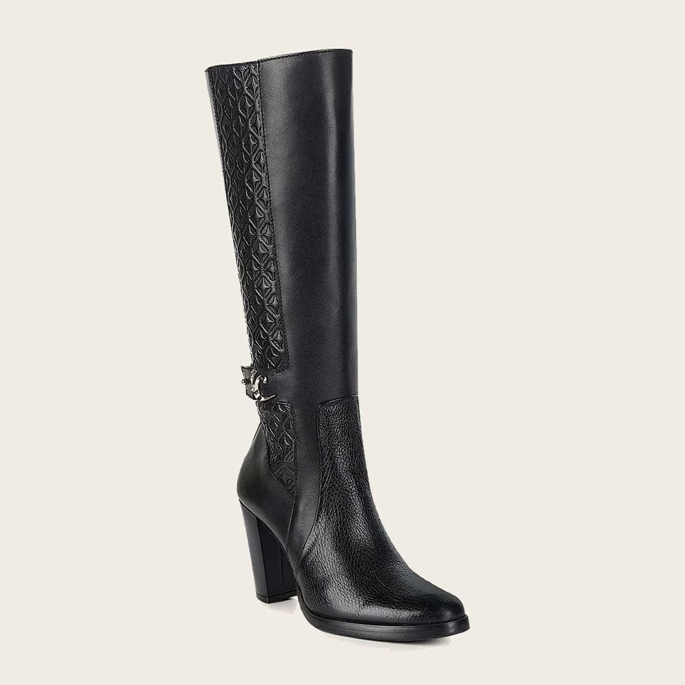 BOOT BLACK DEER/COWHIDE