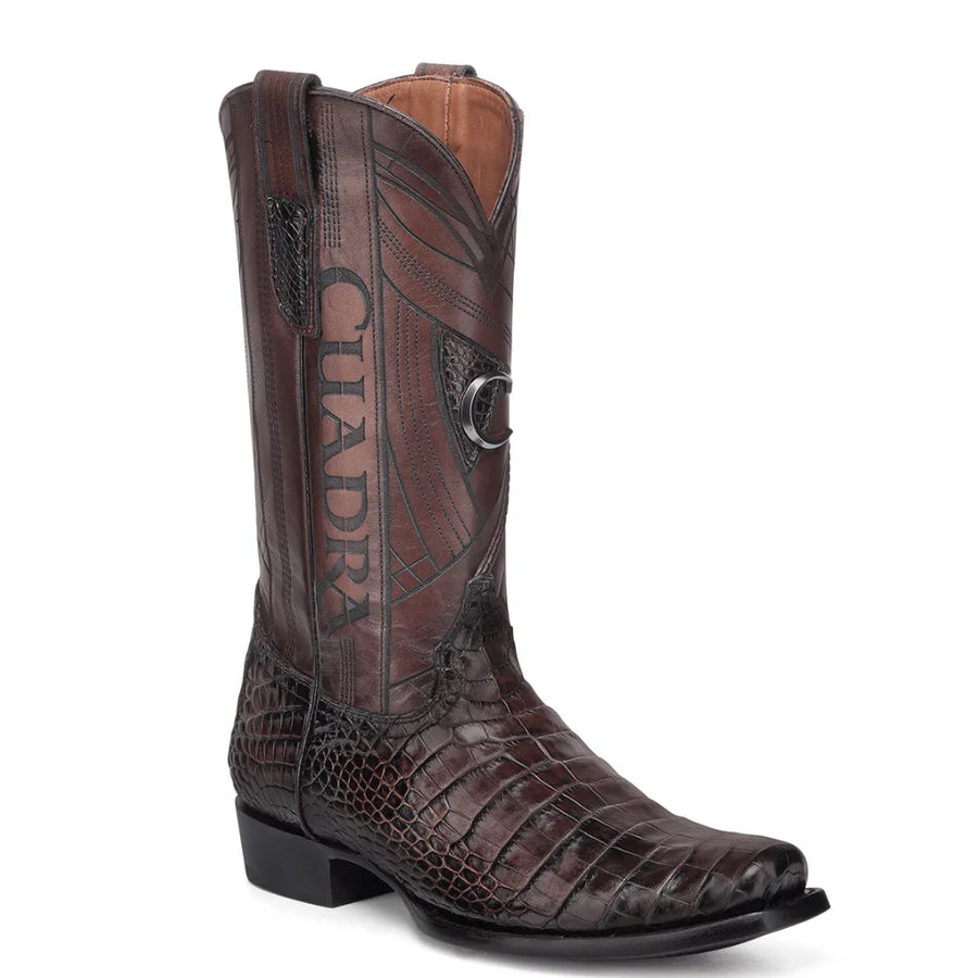 Cuadra Chocolate Alligator Luxo Moka Laser & Embroidery CC271