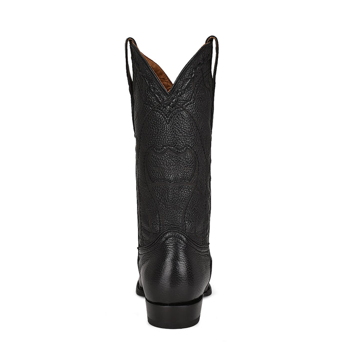 Black Deer Laser & Embroidery Round Toe
