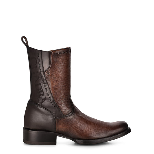 Paris Maple Deer Laser & Woven Round Toe