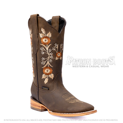 Cuatrero Boots Dama Texas Arya Choco