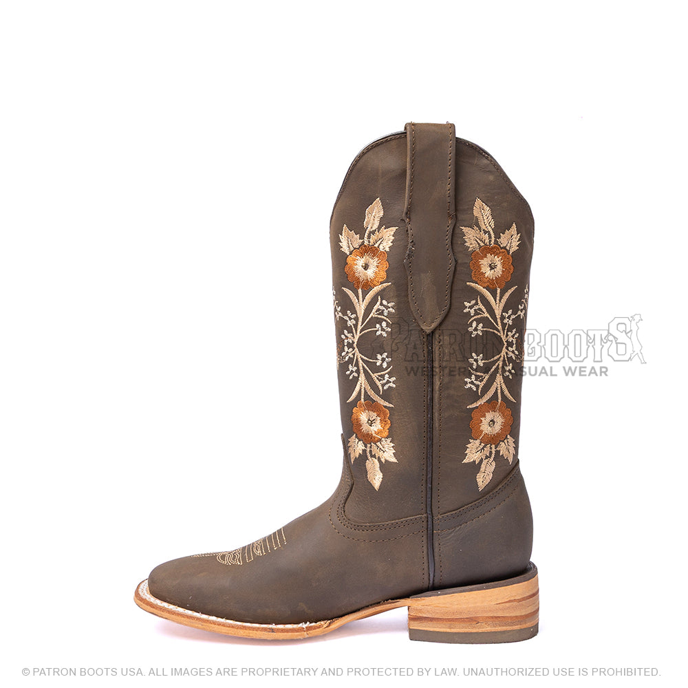 Cuatrero Boots Dama Texas Arya Choco