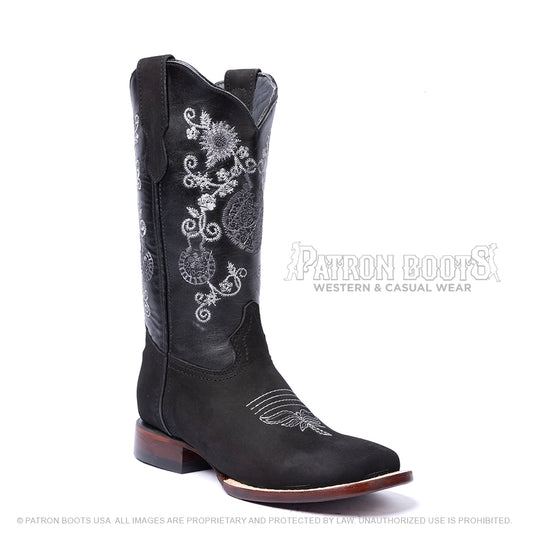 Los Angeles Boots Nobuck Negro - 306305