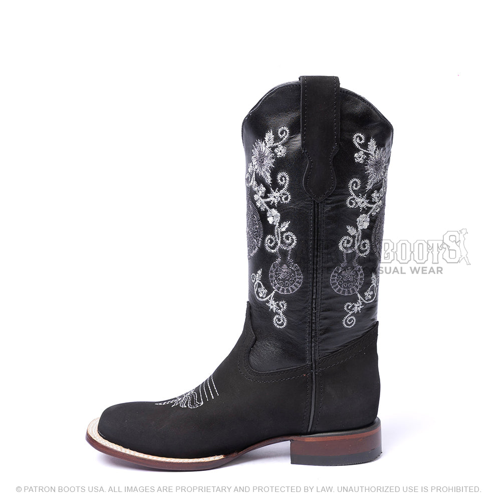 Los Angeles Boots Nobuck Negro - 306305