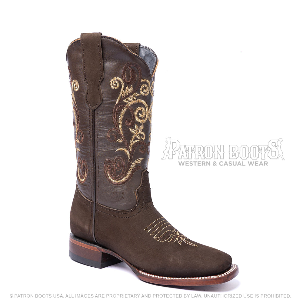 Los Angeles Boots Nobuck Cafe 306307