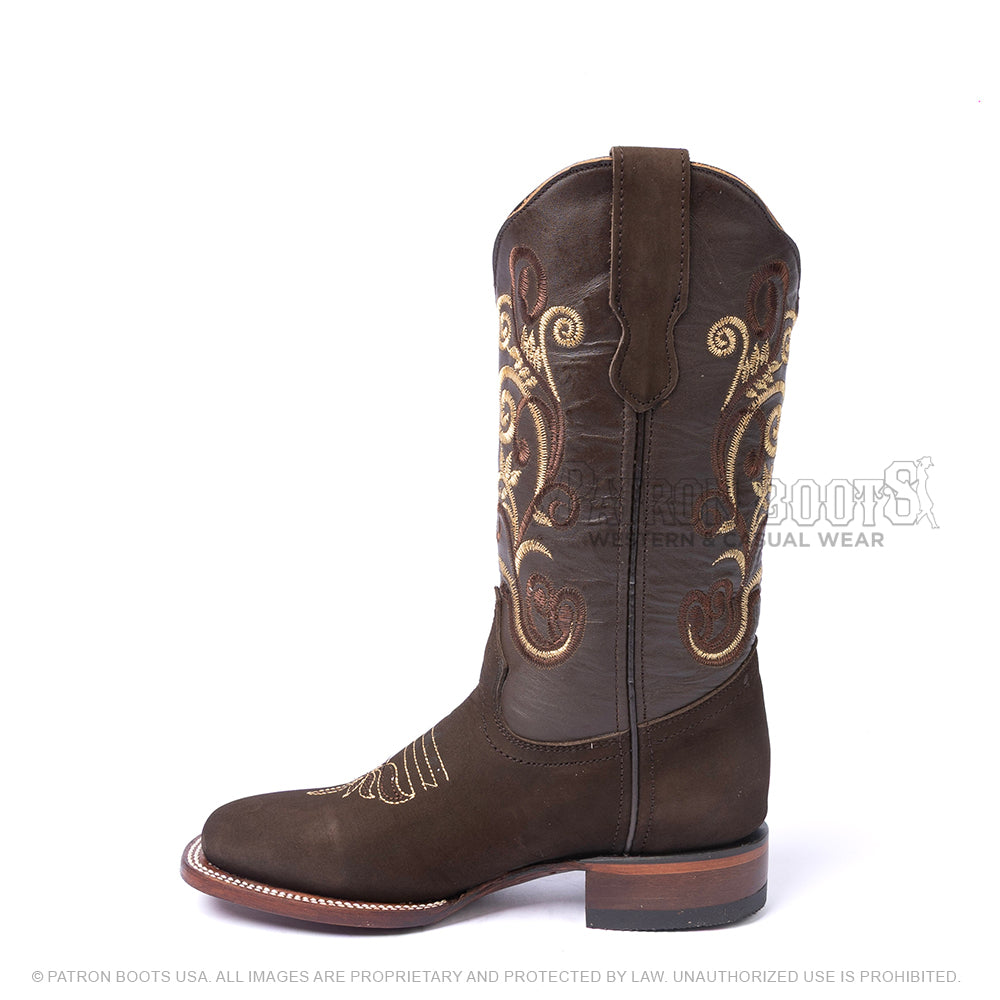 Los Angeles Boots Nobuck Cafe 306307