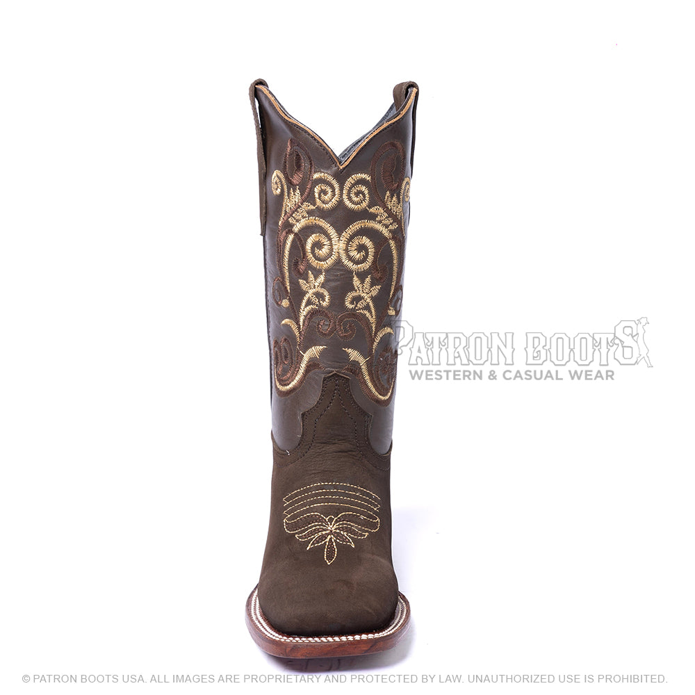 Los Angeles Boots Nobuck Cafe 306307
