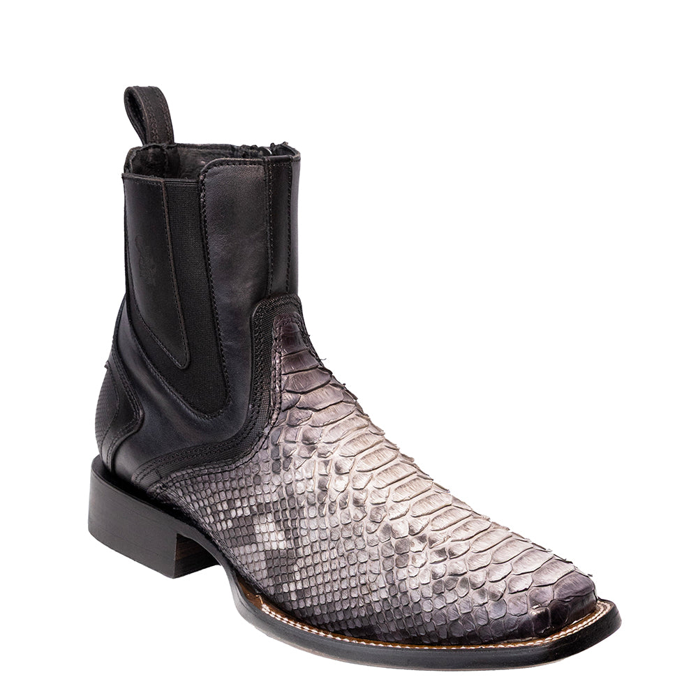 NATURAL & GREY PYTHON ZIPPER CC283