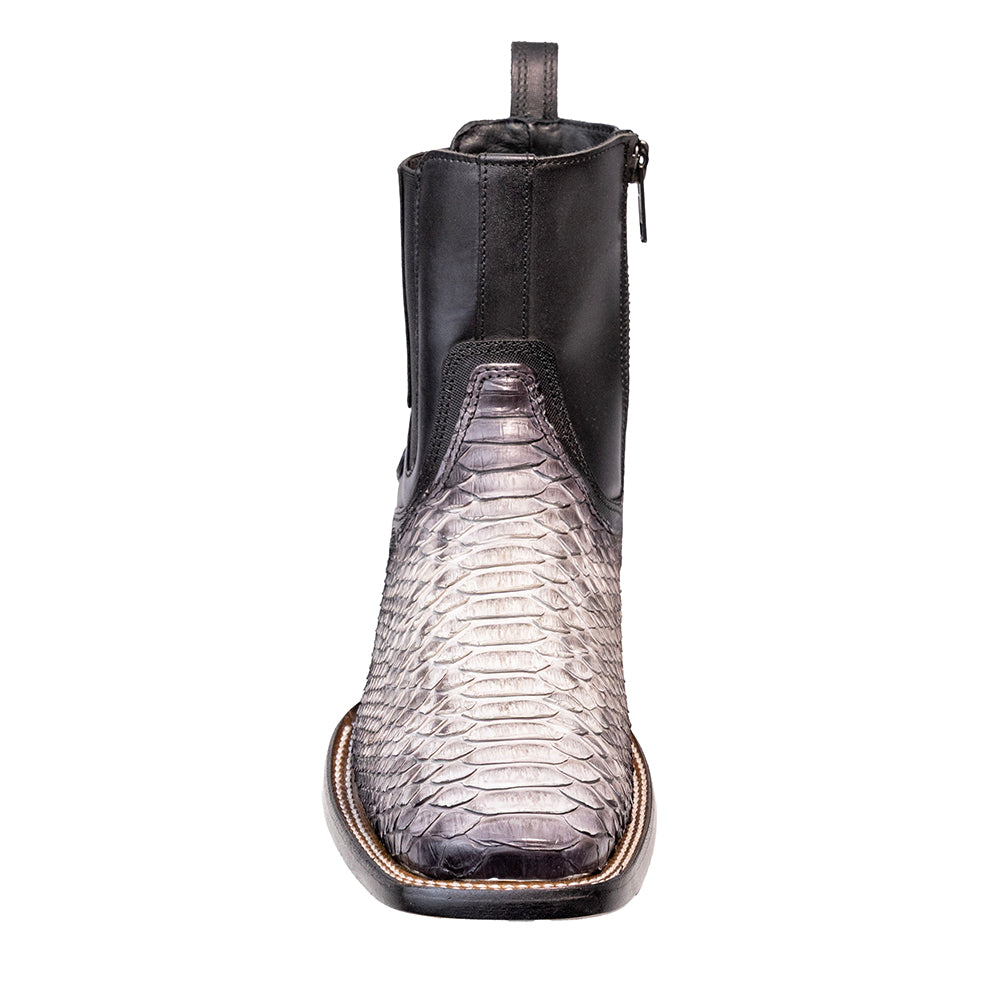 Patron Piethon NATURAL & GREY PYTHON ZIPPER CC283 – Patron Boots USA