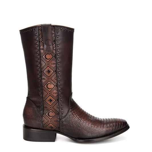 Cuadra Brown Lizard Laser & Woven & Zipper French CU375