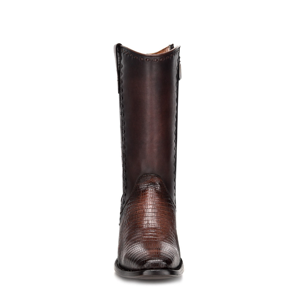 Cuadra Brown Lizard Laser & Woven & Zipper French CU375