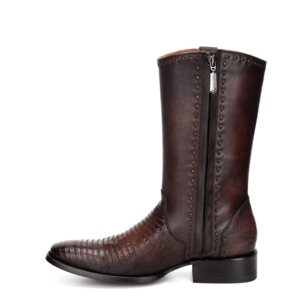 Cuadra Brown Lizard Laser & Woven & Zipper French CU375