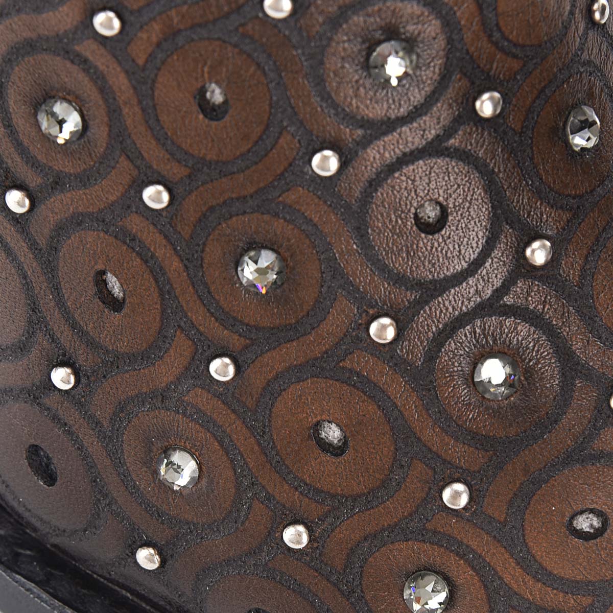 Maple Zipper & Studs & Laser Round Toe