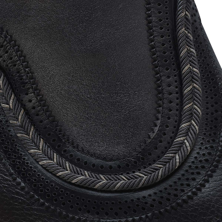 Chocolate Zipper & elastic Round Toe