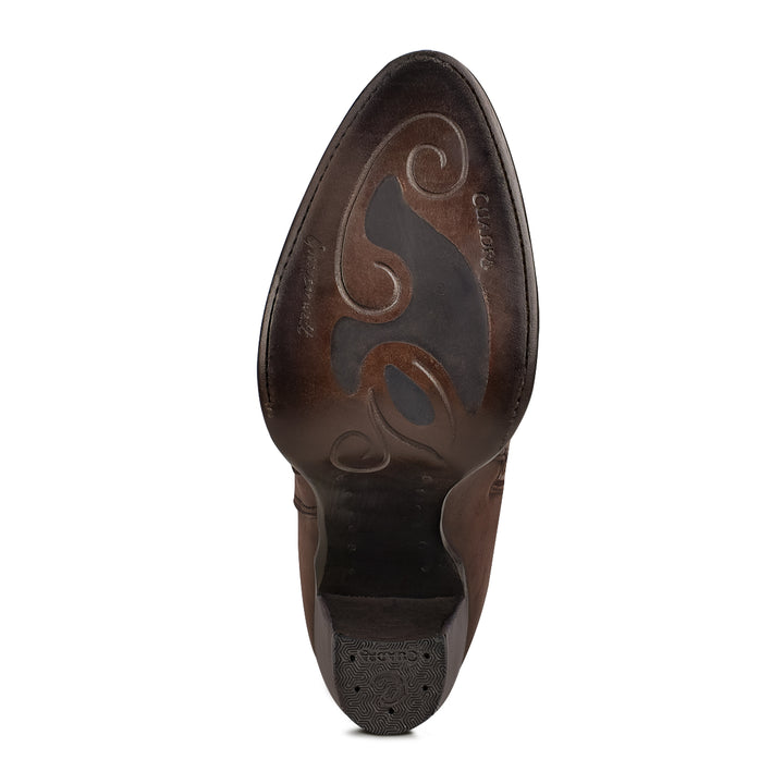 Maple Embroidery & Crystals Round Toe