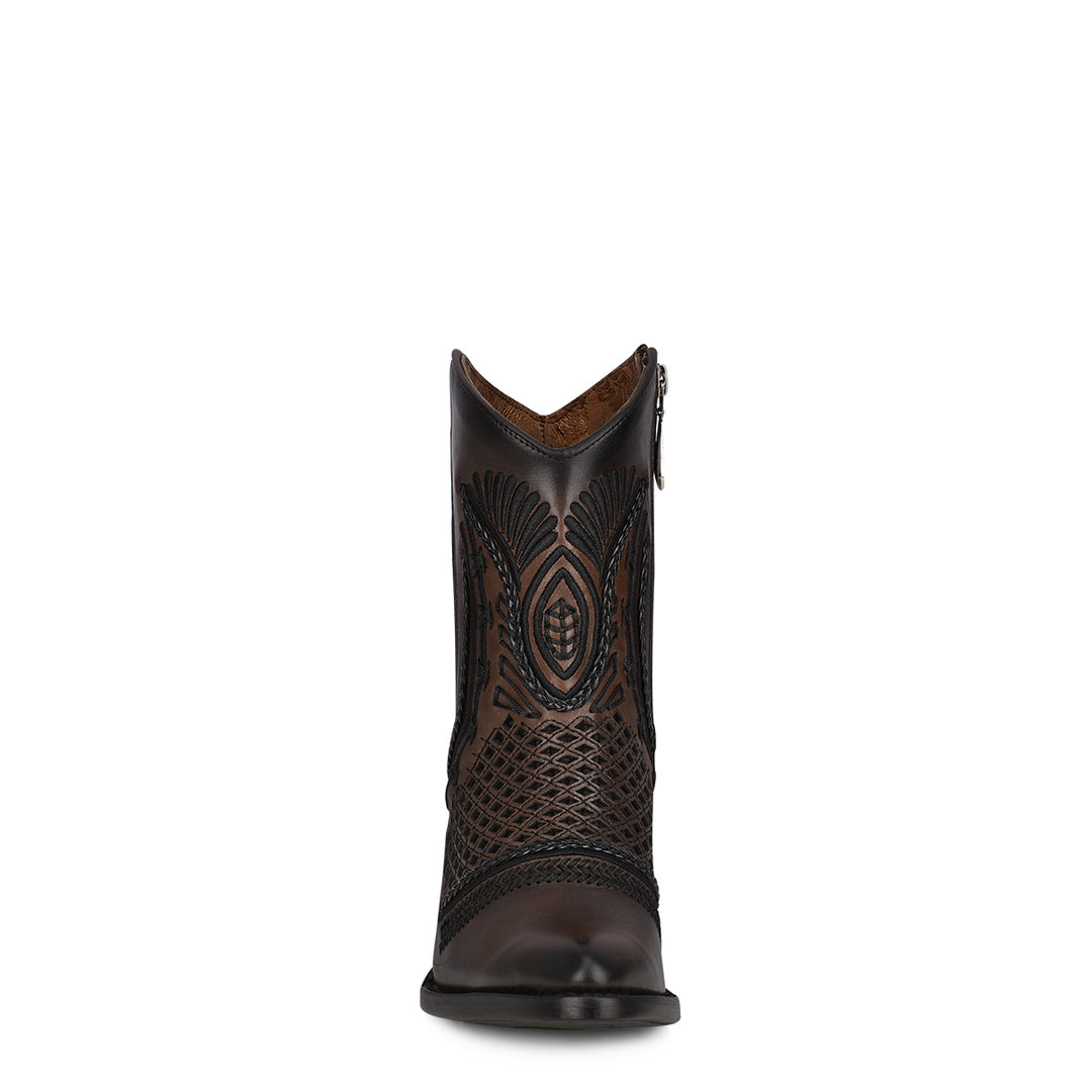 Maple Shading Laser & Embroidery & Woven Round Toe