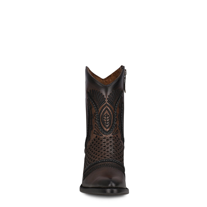 Maple Shading Laser & Embroidery & Woven Round Toe
