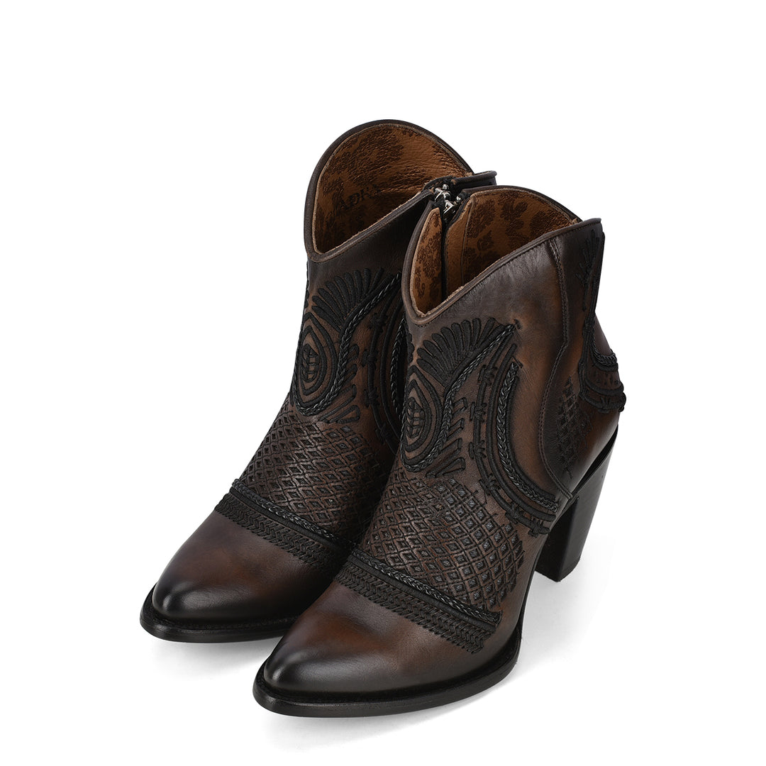 Maple Shading Laser & Embroidery & Woven Round Toe