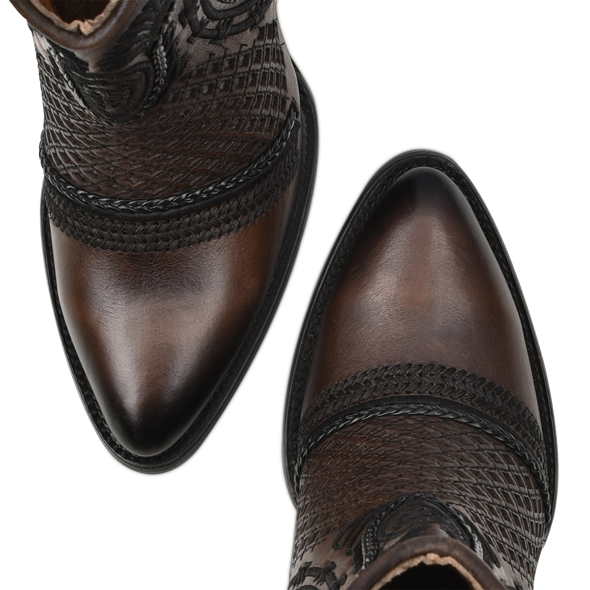 Maple Shading Laser & Embroidery & Woven Round Toe