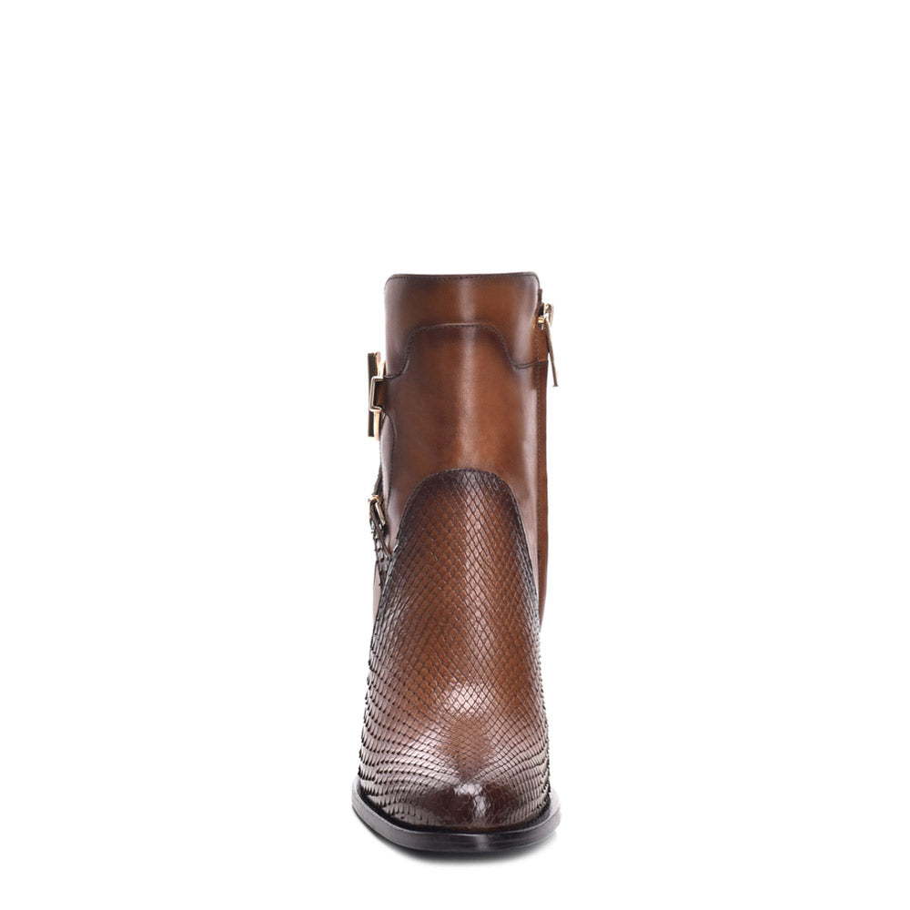 Tobacco Python M/Cowhide Harness Boot