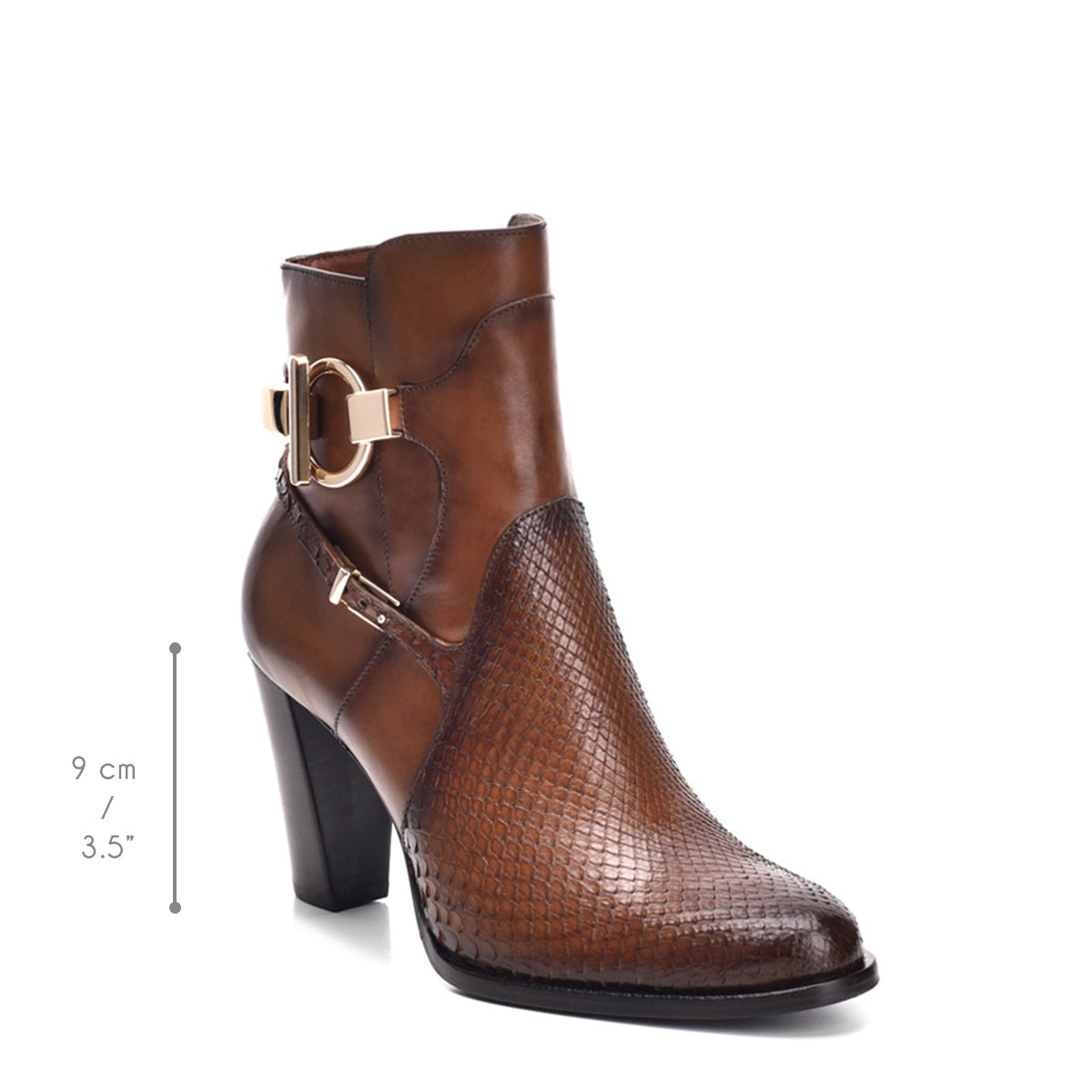 Tobacco Python M/Cowhide Harness Boot
