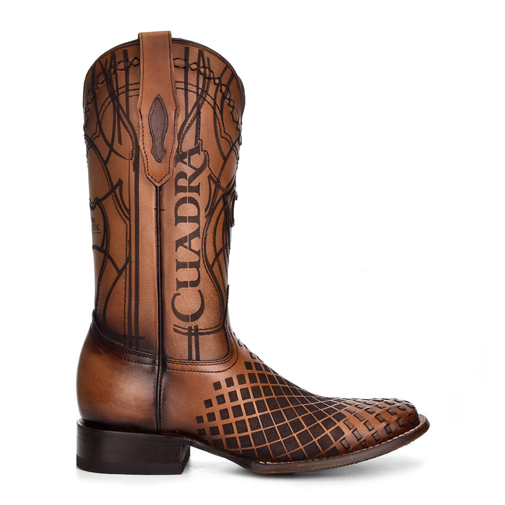 Over Honey Laser & Embroidery & Woven Square Toe