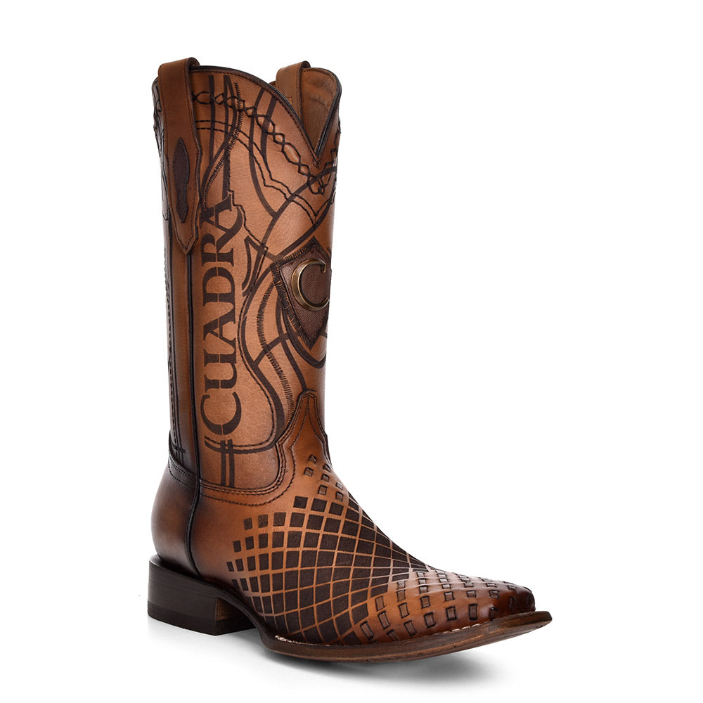 Over Honey Laser & Embroidery & Woven Square Toe