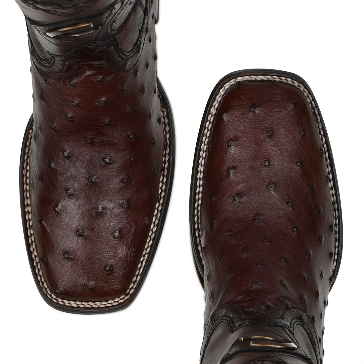 Cuadra Flame Brown Ostrich Laser & Embroidery CU677