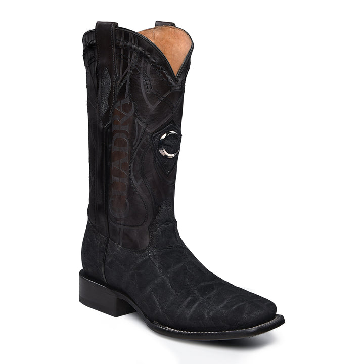 Black Elephant Laser & Embroidery Square Toe