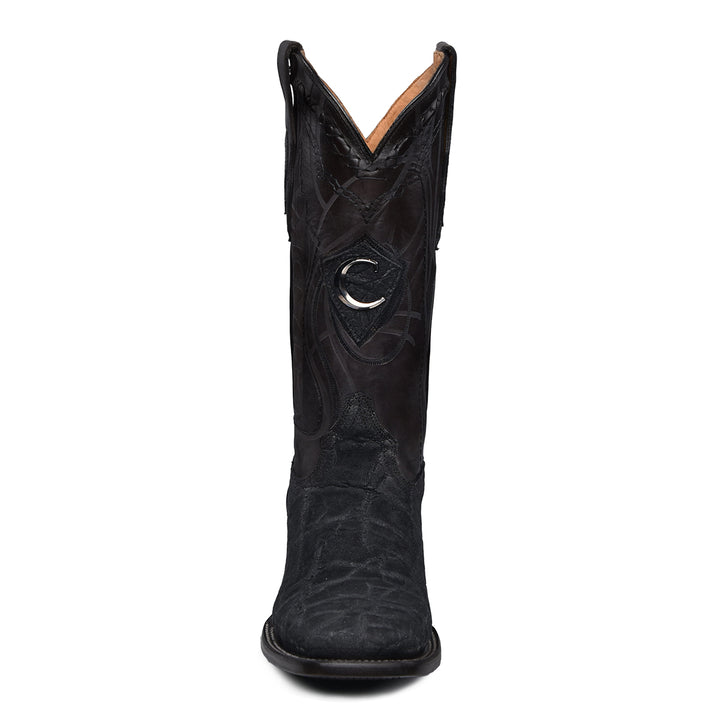 Black Elephant Laser & Embroidery Square Toe