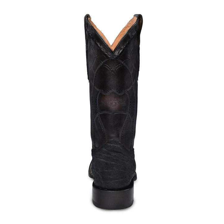 Black Elephant Laser & Embroidery Square Toe