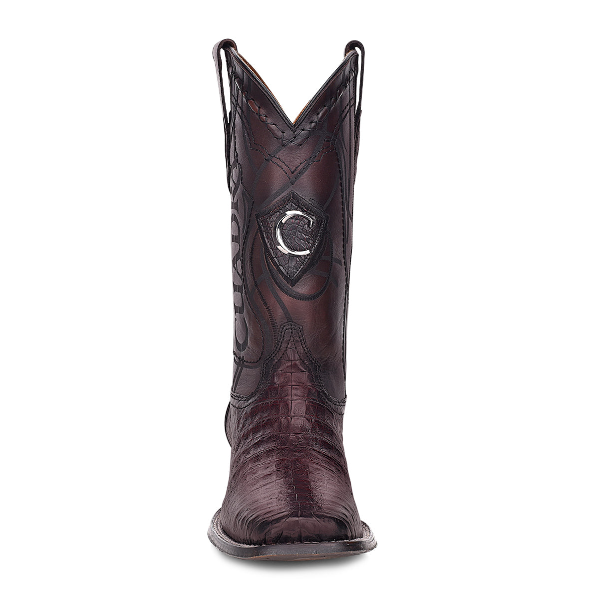 Cuadra Black CHerry Caiman Laser & Embroidery  Toe CU465