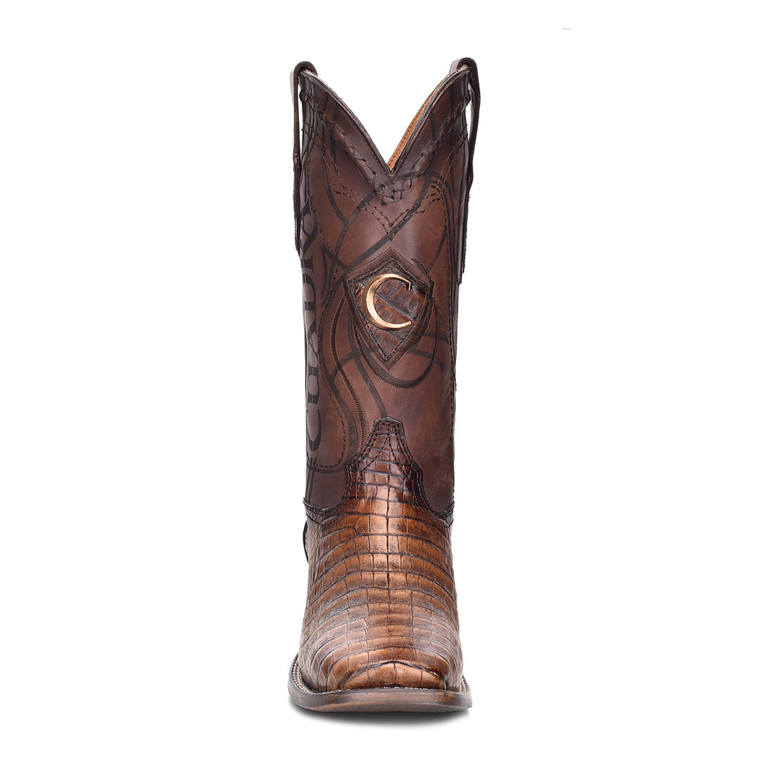 Porto Maple Caiman Laser & Embroidery Square Toe