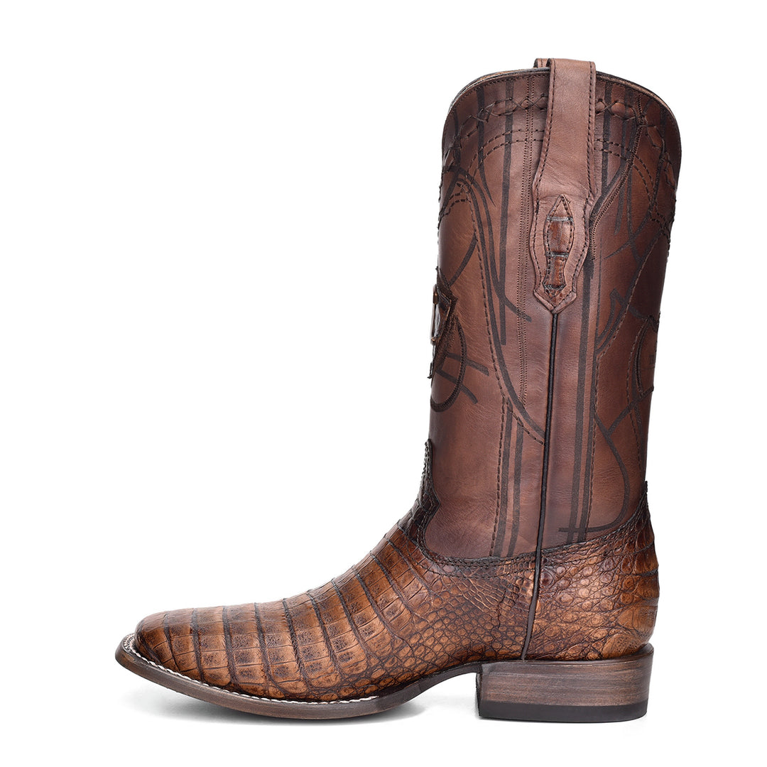Porto Maple Caiman Laser & Embroidery Square Toe