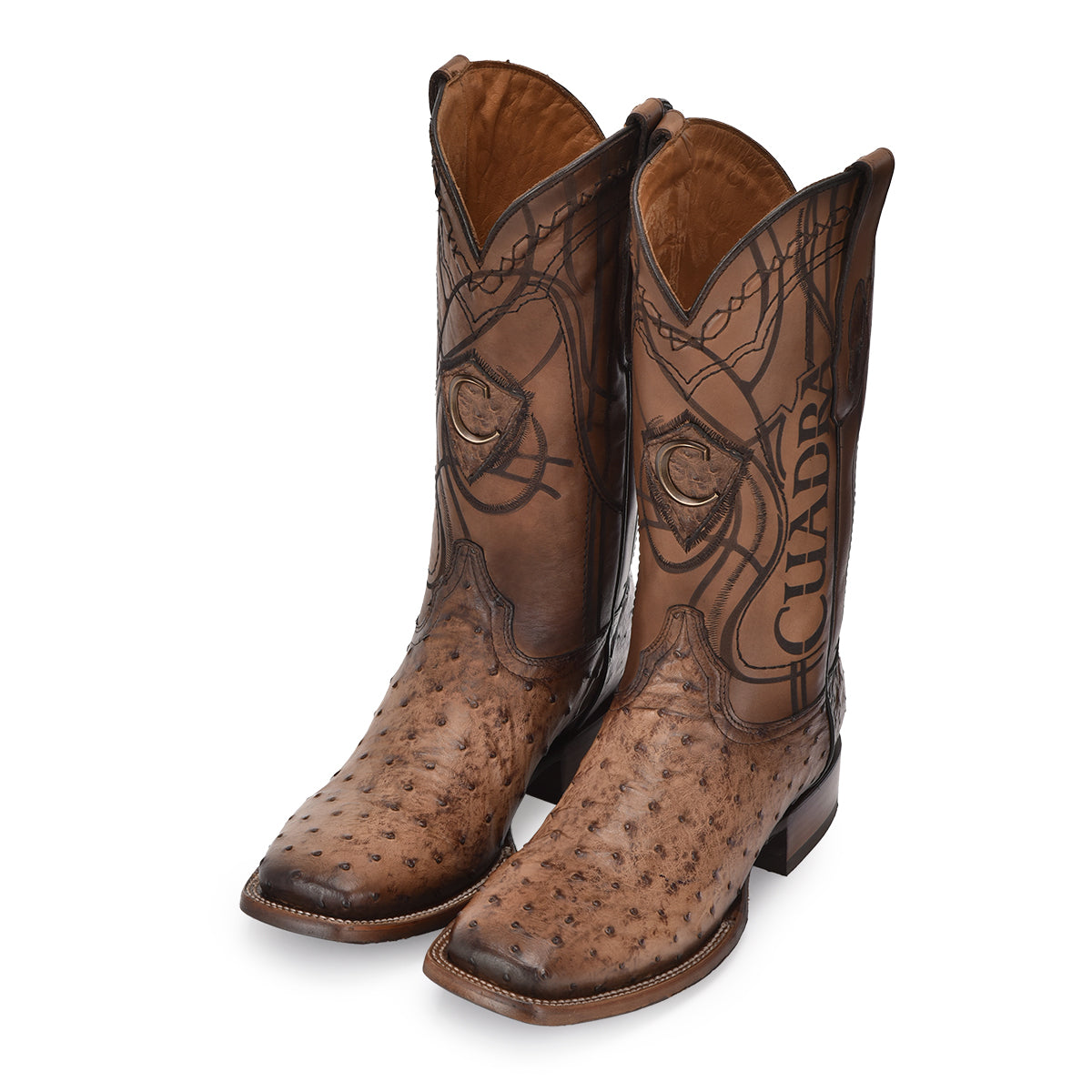 OSTRICH EMBROIDERY & LASER & WOVEN CU744
