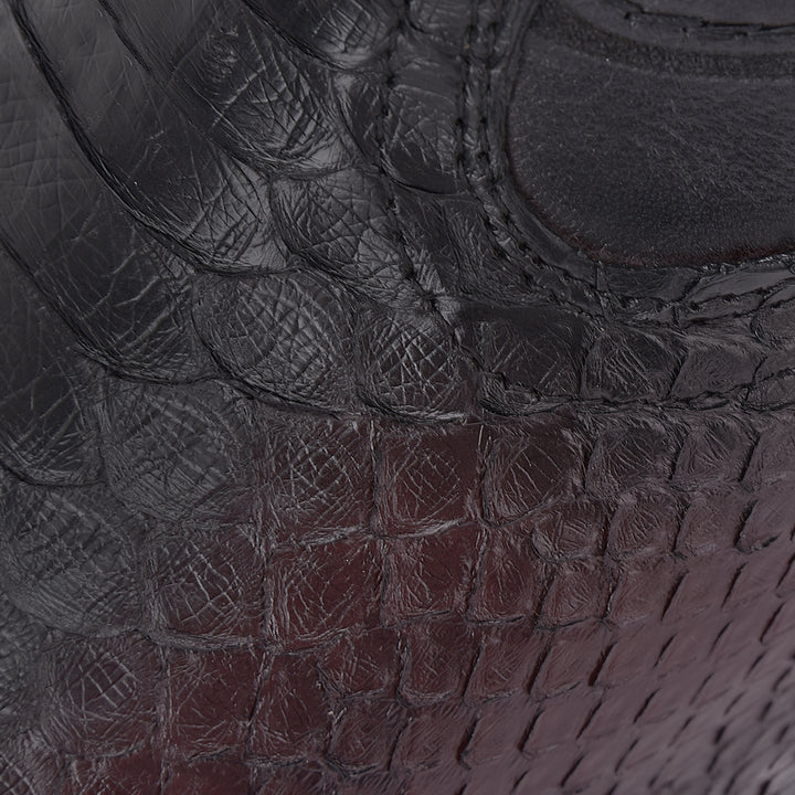 LISBOA CHERRY PHYTON EMBROIDERY & LAZER SQUARE TOE