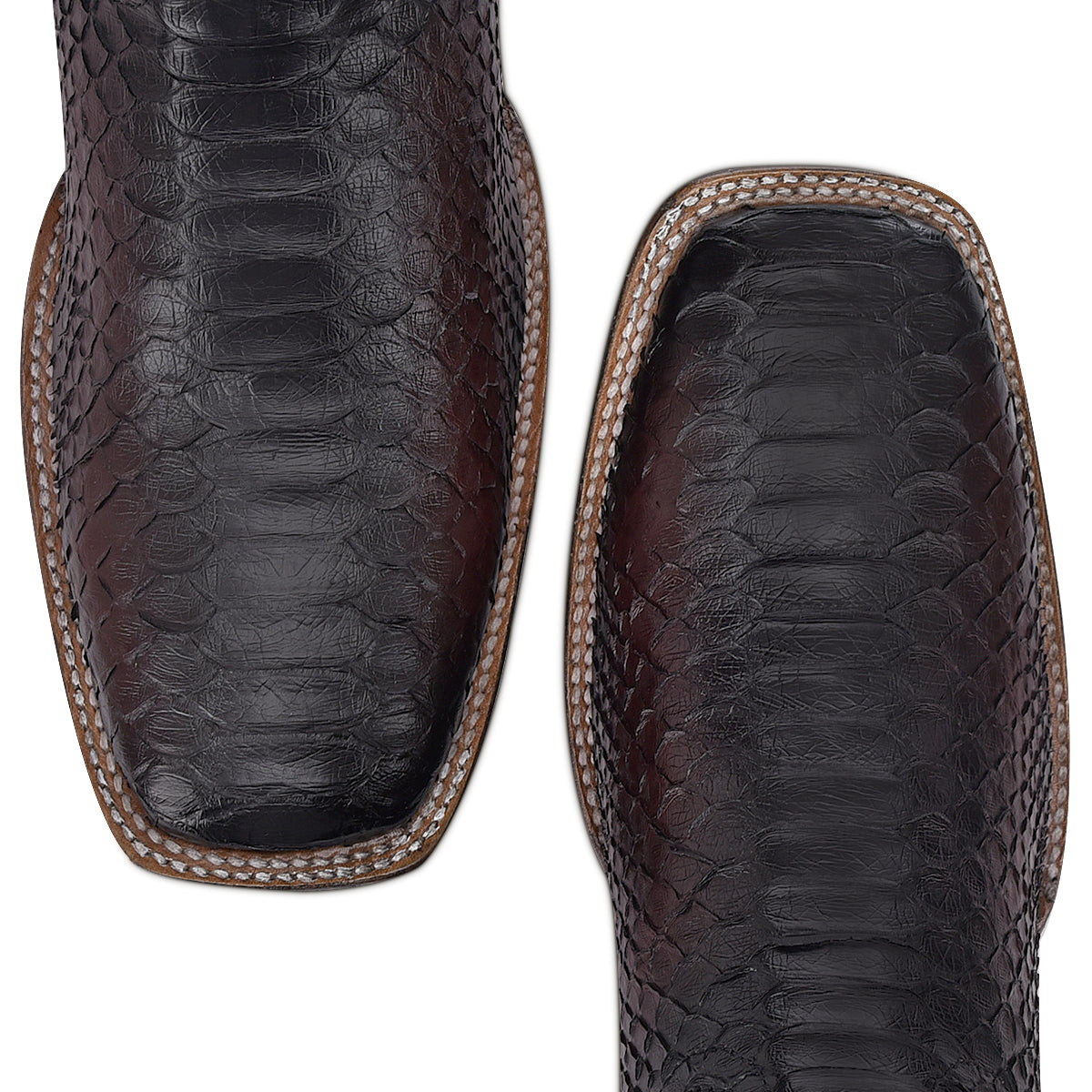 LISBOA CHERRY PHYTON EMBROIDERY & LAZER SQUARE TOE