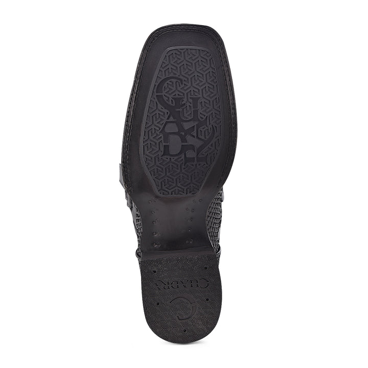 LISBOA CHERRY PHYTON EMBROIDERY & LAZER SQUARE TOE