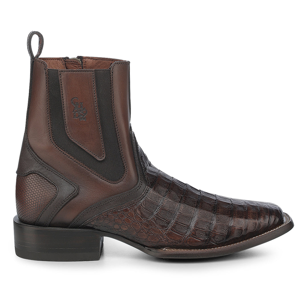 Honey Caiman Zipper & Elastic