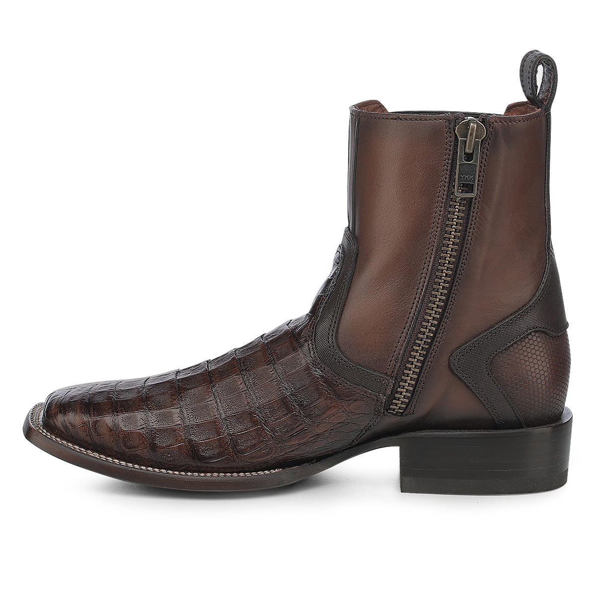 Honey Caiman Zipper & Elastic