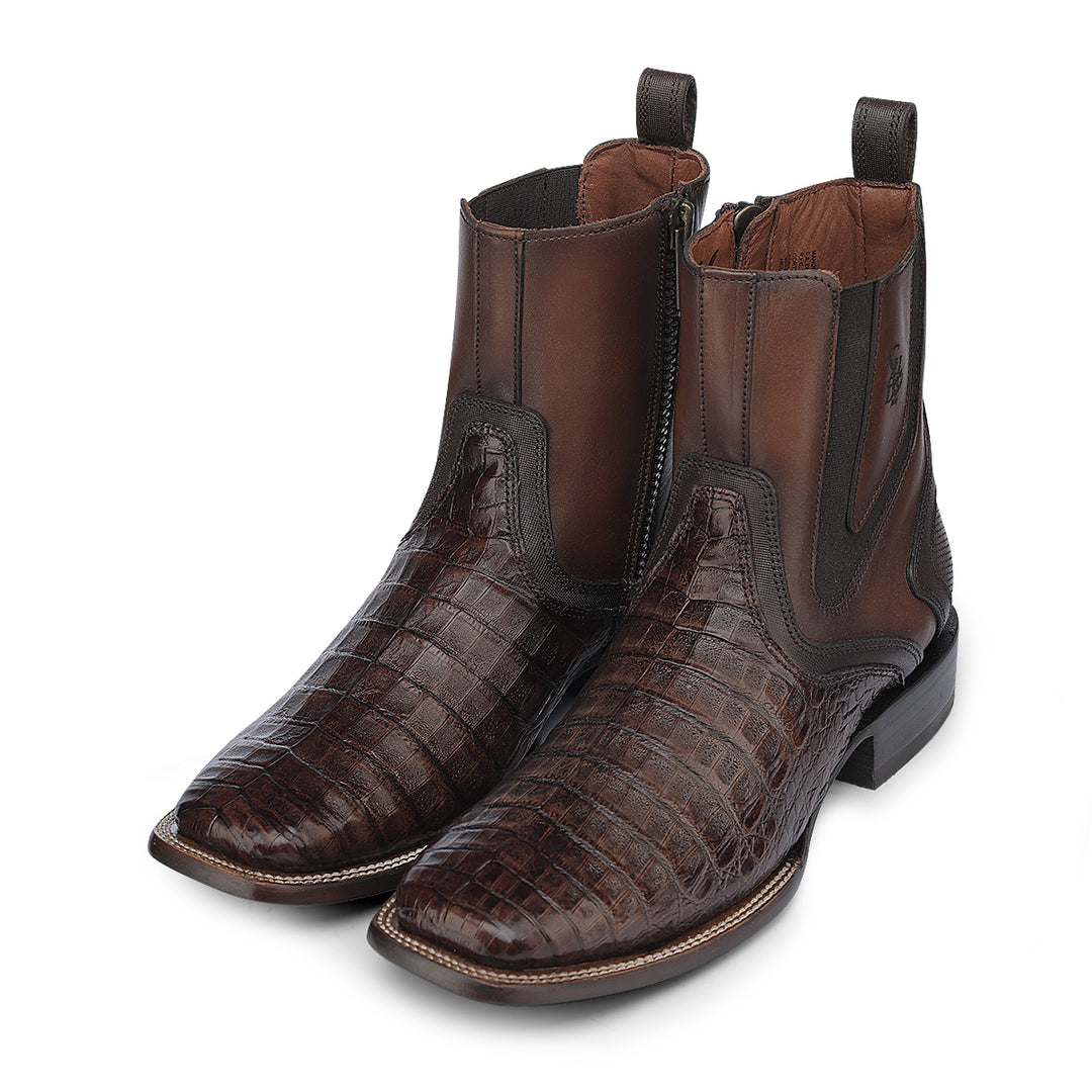 Honey Caiman Zipper & Elastic