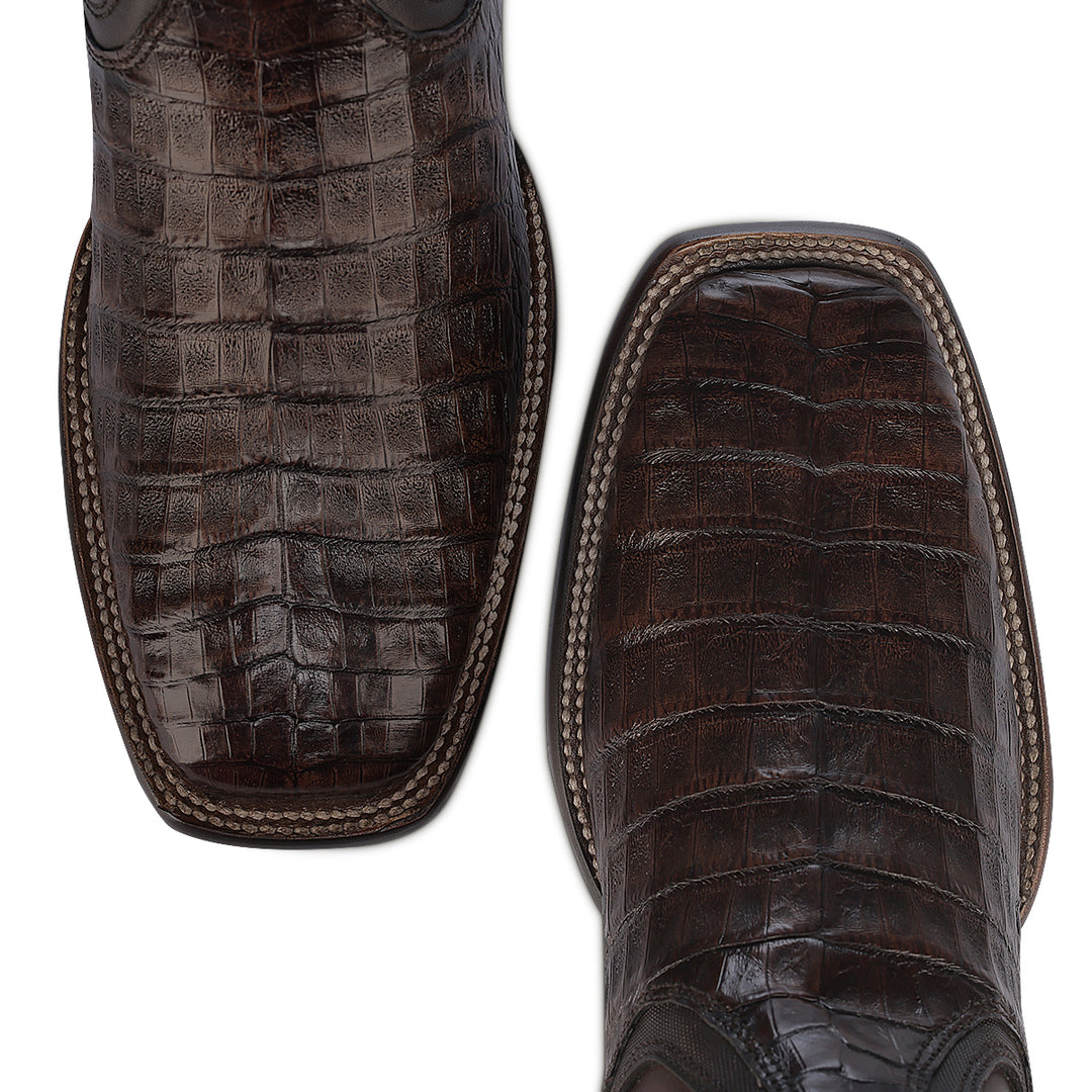 Honey Caiman Zipper & Elastic